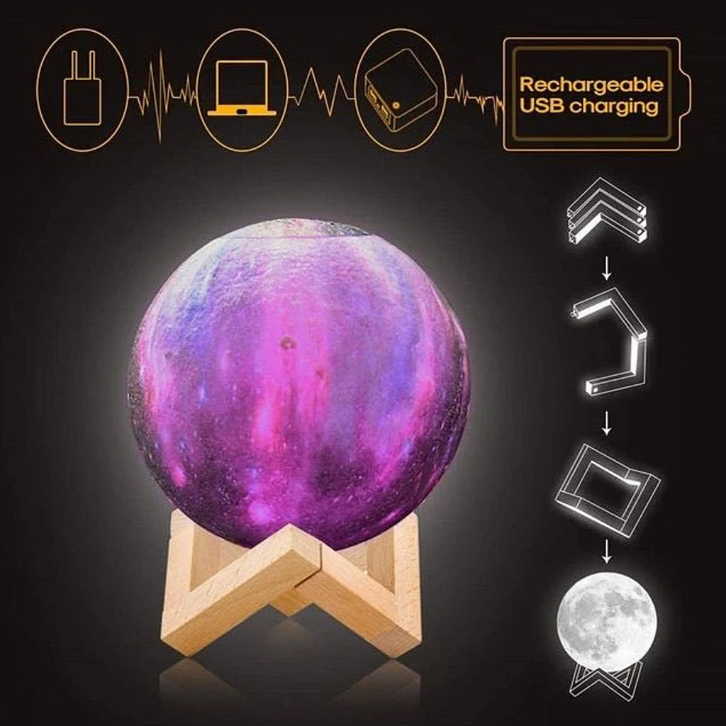 2-in-1 Moon Lamp & Aroma Diffuser